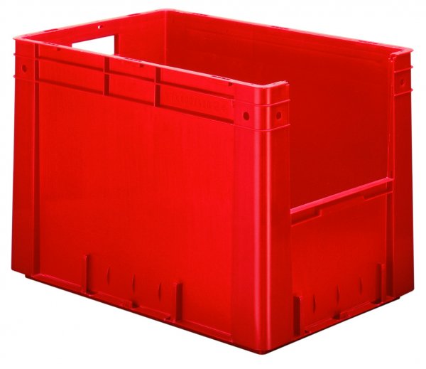 Reinforced euro stacking box VTK 600/420-4 Red piece