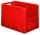 Reinforced euro stacking box VTK 600/420-4 Red PU (2 pieces)