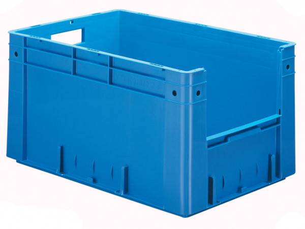 Reinforced euro stacking box VTK 600/320-4 Green PU (2 pieces)