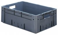 Reinforced euro stacking box VTK 600/210-0 Grey V (2 pieces)