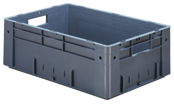 Reinforced euro stacking box VTK 600/210-0 Red V (2 pieces)