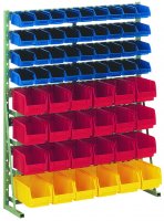 Shelving system N10H RAL 6011 Reseda green With open...