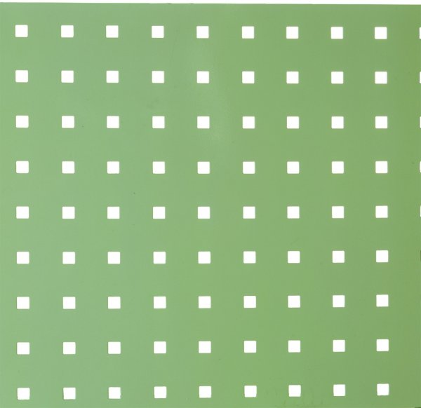 Perforated plate 500 x 450 pebble grey (RAL 7032)