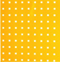 Perforated panel 500 x 450 traffic yellow (RAL 1023)