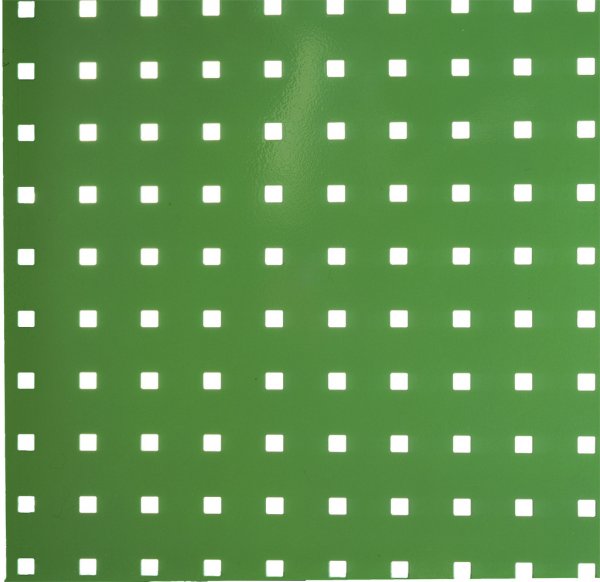 Perforated panel 500 x 450 Reseda green (RAL 6011)