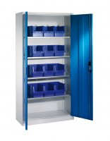 Shelf cabinet with display storage boxes Typ S10