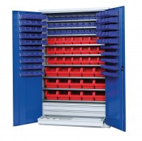 Shelf cabinet with display storage boxes Typ S 2000