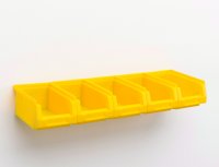 Wall mounting rail for plastic crates 500 mm Incl. 5...