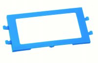 Label frame for foldable transport boxes