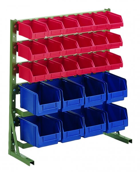 H1 RAL 6011 Reseda green With open fronted storage bins