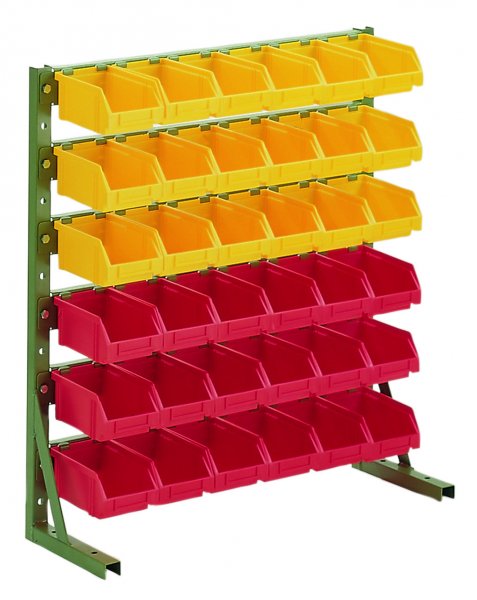 H2 RAL 6011 Reseda green With open fronted storage bins